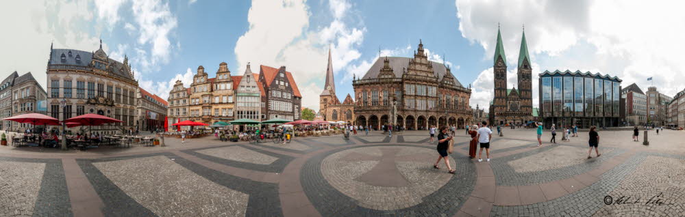 2023 Bremen, Rathaus - Panorama 360 Grad